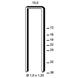 Agrafe, capse capsator tip G, JK782, 44, zincate 22 mm - 2.600 buc