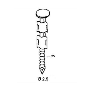 Cuie in benzi 20° JDB inelate INOX - dimensiuni diverse